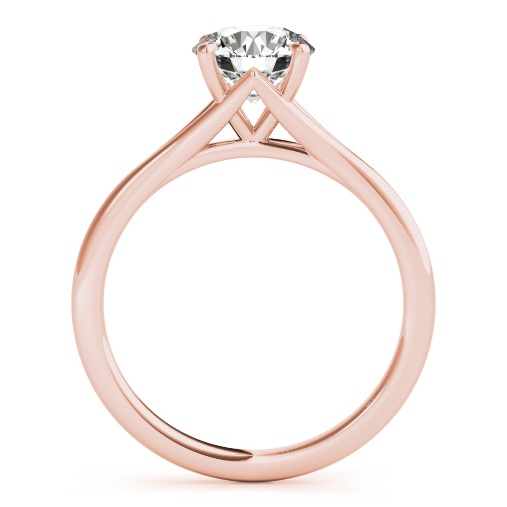 Aria Round Diamond Solitaire Engagement Ring-VIRABYANI